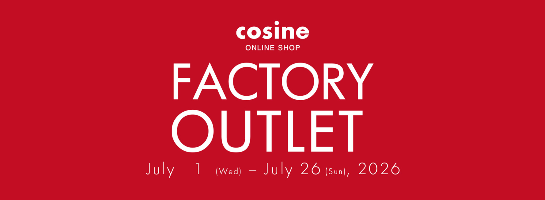 FACTORY OUTLET 2026